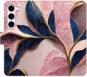 iSaprio flip pouzdro Pink Leaves pro Samsung Galaxy S23 5G - Phone Cover