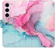 iSaprio flip pouzdro PinkBlue Marble pro Samsung Galaxy S23 5G - Phone Cover