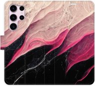 iSaprio flip pouzdro BlackPink Marble pro Samsung Galaxy S23 Ultra - Phone Cover