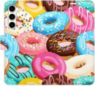 iSaprio flip pouzdro Donuts Pattern 02 pro Samsung Galaxy S23+ 5G - Phone Cover