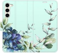 iSaprio flip pouzdro Blue Flowers pro Samsung Galaxy S23+ 5G - Phone Cover