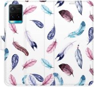 iSaprio flip pouzdro Colorful Feathers pro Vivo Y21 / Y21s / Y33s - Phone Cover