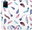 Pouzdro Colorful Feathers pro Vivo Y21 / Y21s / Y33s