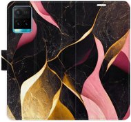 iSaprio flip puzdro Gold Pink Marble 02 pre Vivo Y21/Y21s/Y33s - Kryt na mobil