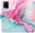 Pouzdro PinkBlue Marble pro Vivo Y21 / Y21s / Y33s