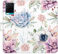 iSaprio flip pouzdro Succulents Pattern pro Vivo Y21 / Y21s / Y33s - Phone Cover