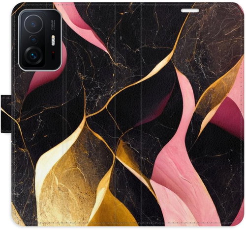 iSaprio flip pouzdro Gold Pink Marble 02 pro Xiaomi 11T / 11T Pro - Phone Cover - Main image