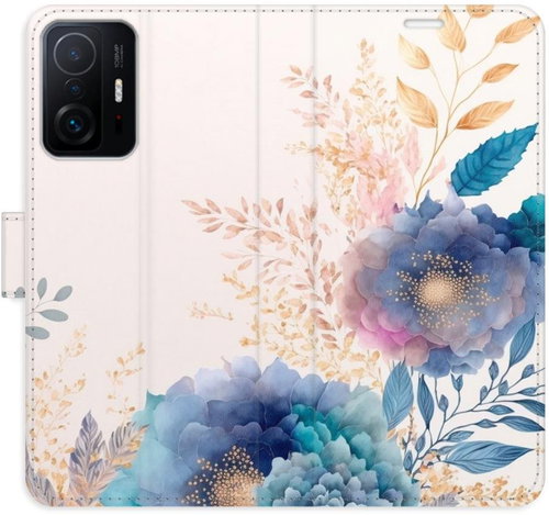 iSaprio flip pouzdro Ornamental Flowers 03 pro Xiaomi 11T / 11T Pro - Phone Cover - Main image