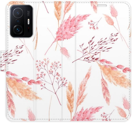 iSaprio flip pouzdro Ornamental Flowers pro Xiaomi 11T / 11T Pro - Phone Cover - Main image