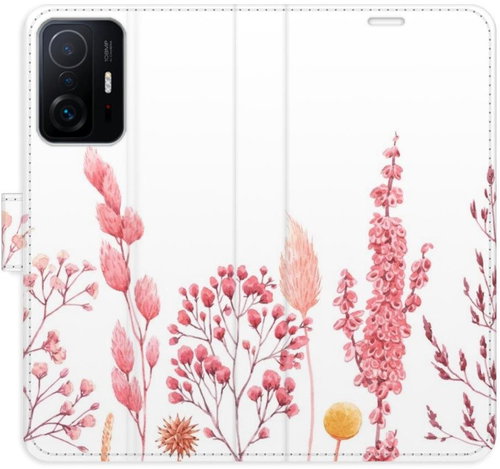 iSaprio flip pouzdro Pink Flowers 03 pro Xiaomi 11T / 11T Pro - Phone Cover - Main image