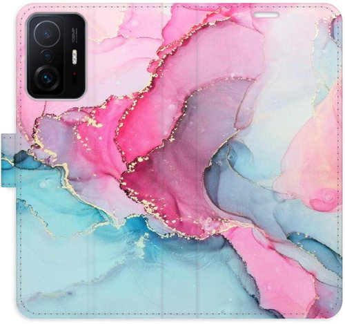 iSaprio flip pouzdro PinkBlue Marble pro Xiaomi 11T / 11T Pro - Phone Cover - Main image