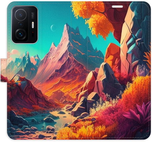 iSaprio flip pouzdro Colorful Mountains pro Xiaomi 11T / 11T Pro - Phone Cover - Main image