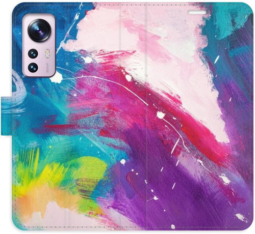 iSaprio flip pouzdro Abstract Paint 05 pro Xiaomi 12 / 12X - Phone Cover - Main image