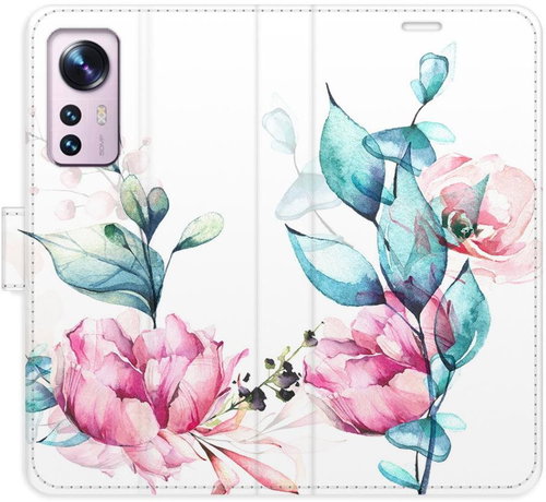 iSaprio flip pouzdro Beautiful Flower pro Xiaomi 12 / 12X - Phone Cover - Main image