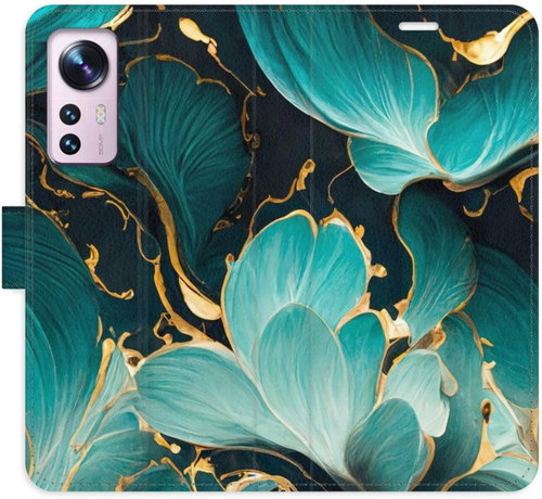 iSaprio flip pouzdro Blue Flowers 02 pro Xiaomi 12 / 12X - Phone Cover - Main image