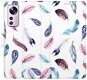 iSaprio flip pouzdro Colorful Feathers pro Xiaomi 12 / 12X - Phone Cover