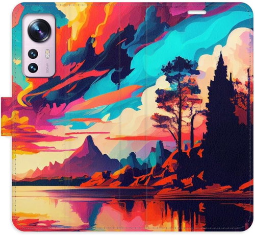 iSaprio flip pouzdro Colorful Mountains 02 pro Xiaomi 12 / 12X - Phone Cover - Main image