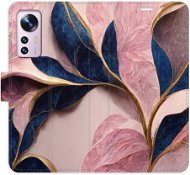 iSaprio flip pouzdro Pink Leaves pro Xiaomi 12 / 12X - Phone Cover