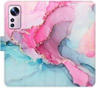iSaprio flip puzdro PinkBlue Marble pre Xiaomi 12/12X - Kryt na mobil