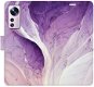 Kryt na mobil iSaprio flip pouzdro Purple Paint pro Xiaomi 12 / 12X - Kryt na mobil