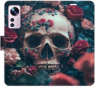 iSaprio flip puzdro Skull in Roses 02 pre Xiaomi 12/12X - Kryt na mobil