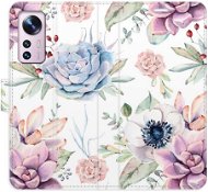 iSaprio flip pouzdro Succulents Pattern pro Xiaomi 12 / 12X - Phone Cover