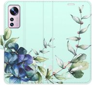 iSaprio flip puzdro Blue Flowers pre Xiaomi 12/12X - Kryt na mobil