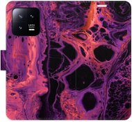 iSaprio flip pouzdro Abstract Dark 02 pro Xiaomi 13 - Phone Cover
