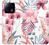 iSaprio flip pouzdro Pink Flowers 02 pro Xiaomi 13 - Phone Cover