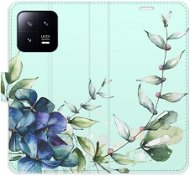 iSaprio flip pouzdro Blue Flowers na Xiaomi 13 - Kryt na mobil