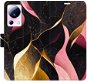 Phone Cover iSaprio flip pouzdro Gold Pink Marble 02 pro Xiaomi 13 Lite - Kryt na mobil