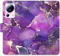 iSaprio flip puzdro Purple Marble pre Xiaomi 13 Lite - Kryt na mobil