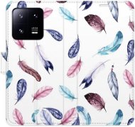 iSaprio flip pouzdro Colorful Feathers pro Xiaomi 13 Pro - Phone Cover