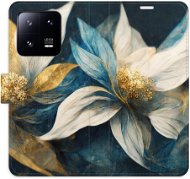 iSaprio flip pouzdro Gold Flowers pro Xiaomi 13 Pro - Phone Cover