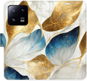 iSaprio flip pouzdro GoldBlue Leaves pro Xiaomi 13 Pro - Phone Cover