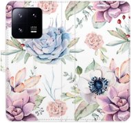 iSaprio flip pouzdro Succulents Pattern pro Xiaomi 13 Pro - Phone Cover