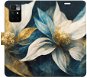 iSaprio flip puzdro Gold Flowers pre Xiaomi Redmi 10 - Kryt na mobil