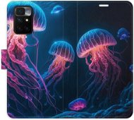 Phone Cover iSaprio flip pouzdro Jellyfish pro Xiaomi Redmi 10 - Kryt na mobil
