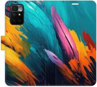 iSaprio flip puzdro Orange Paint 02 pre Xiaomi Redmi 10 - Kryt na mobil