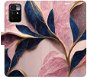 iSaprio flip puzdro Pink Leaves pre Xiaomi Redmi 10 - Kryt na mobil