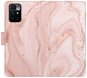 iSaprio flip pouzdro RoseGold Marble pro Xiaomi Redmi 10 - Phone Cover