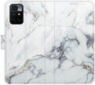 iSaprio flip pouzdro SilverMarble 15 pro Xiaomi Redmi 10 - Phone Cover