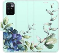 iSaprio flip pouzdro Blue Flowers pro Xiaomi Redmi 10 - Phone Cover