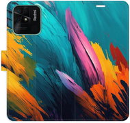 iSaprio flip pouzdro Orange Paint 02 pro Xiaomi Redmi 10C - Phone Cover