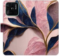 iSaprio flip pouzdro Pink Leaves pro Xiaomi Redmi 10C - Phone Cover