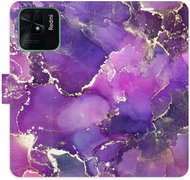 iSaprio flip case Purple Marble for Xiaomi Redmi 10C - Phone Cover