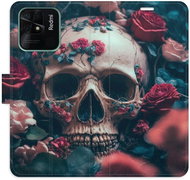 iSaprio flip case Skull in Roses 02 for Xiaomi Redmi 10C - Phone Cover