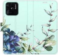 iSaprio flip pouzdro Blue Flowers pro Xiaomi Redmi 10C - Phone Cover