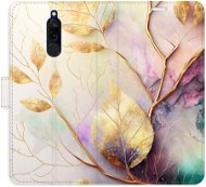 iSaprio flip pouzdro Gold Leaves 02 pro Xiaomi Redmi 8 - Phone Cover