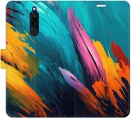 iSaprio flip pouzdro Orange Paint 02 pro Xiaomi Redmi 8 - Phone Cover